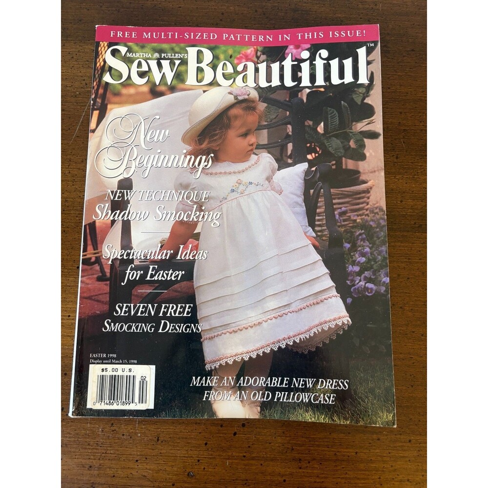 Sew Beautiful Magazine Heirloom Sewing Smocking Doll Free Pattern Easter 1998